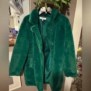 Stoosh Vibrant Green faux fur Jacket